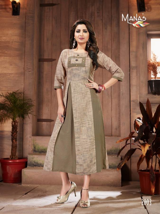Manas Shanvi Premium Cotton Stylish Kurti Collection
